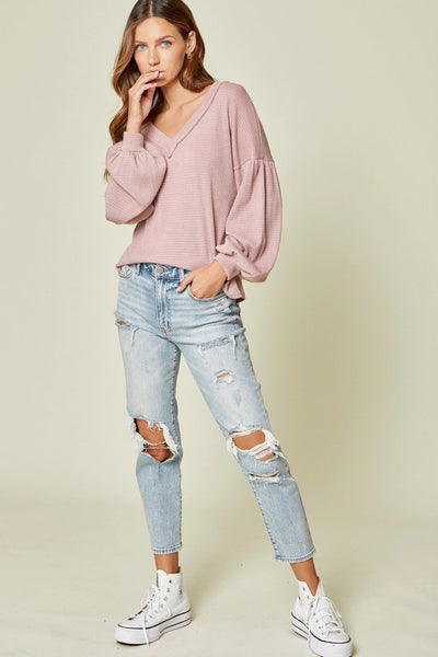 Billie Mauve Top