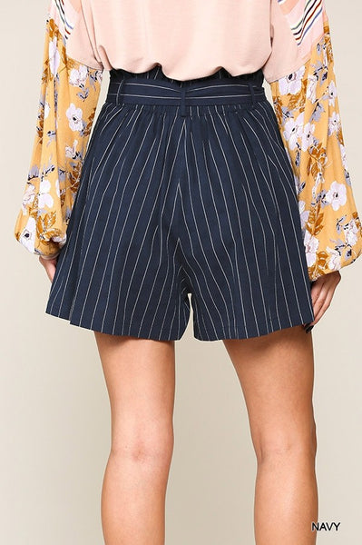 Sammy Navy Paper Bag Shorts