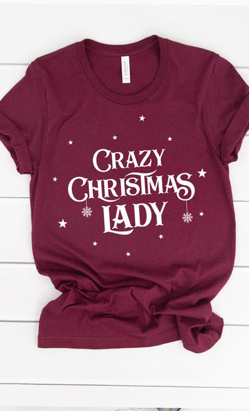 Crazy Christmas Lady Tee