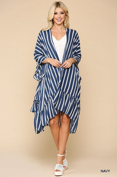 Marina Navy Stripe Cardigan