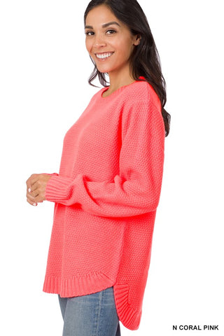 Robbin Bright Coral Sweater