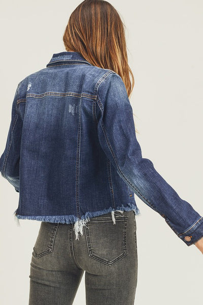 Sarahi Distressed Denim Jacket