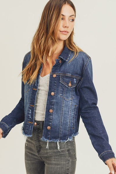 Sarahi Distressed Denim Jacket