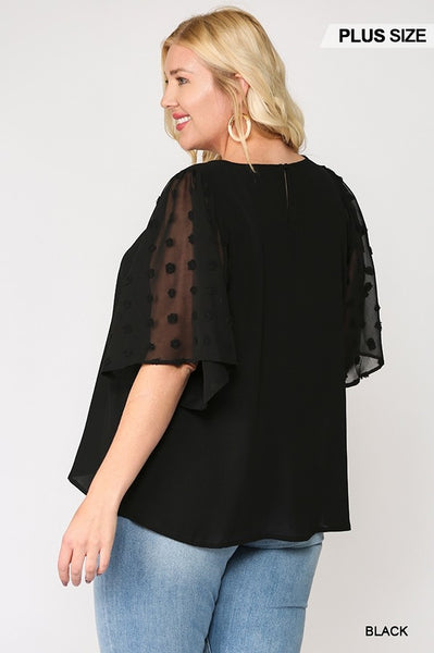 Sweet Sheer Pompom Blouse