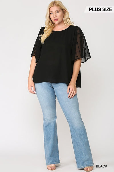 Sweet Sheer Pompom Blouse