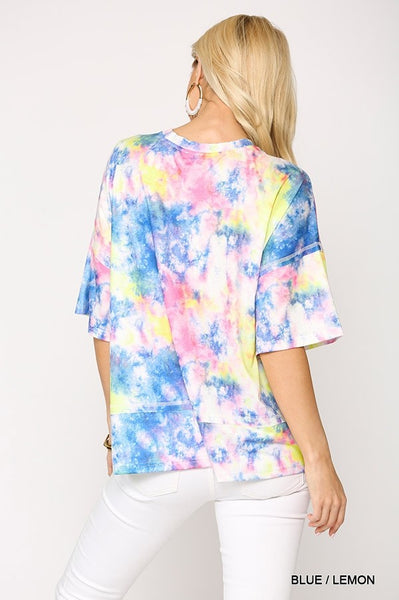 Lemonade Sherbet Tie Dye Top