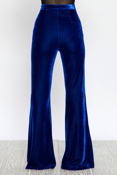 Vienna Blue Velvet Pants