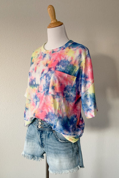 Lemonade Sherbet Tie Dye Top