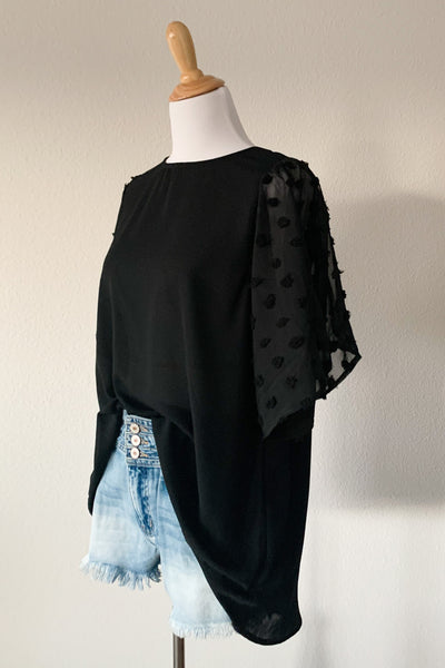 Sweet Sheer Pompom Blouse