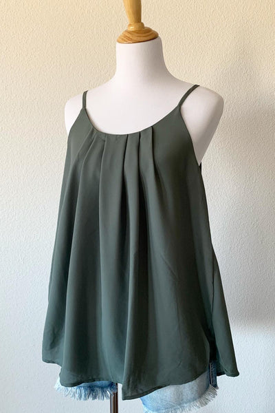 Willow Sage Pleated Cami