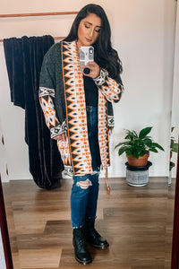 Charcoal Sunburst Cardigan