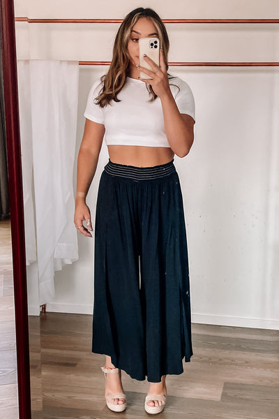 Onyx Palazzo Pants