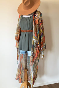 Wild Times Animal Print Duster